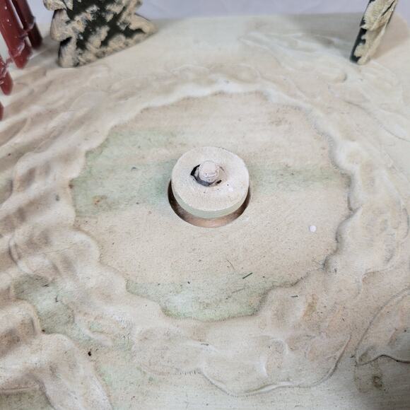 Vintage Wooden Box Christmas Motion Decor Reindeer Games Santa Flying Reindeer - Picture 10 of 16